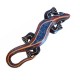 Gecko (30 cm) "Aborigine Style" - Blau